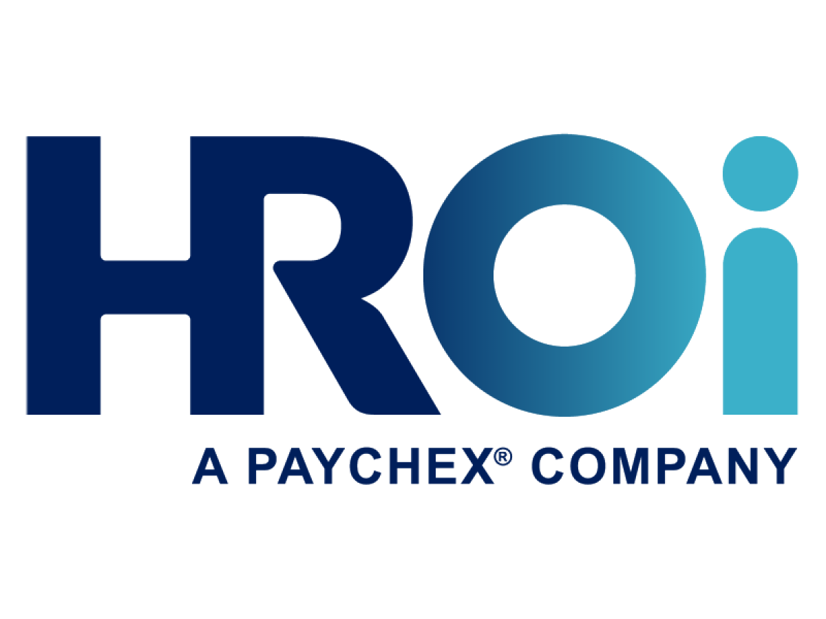 The image displays the logo of "HROI," followed by "A Paychex® Company" written below it. The logo is in shades of blue.